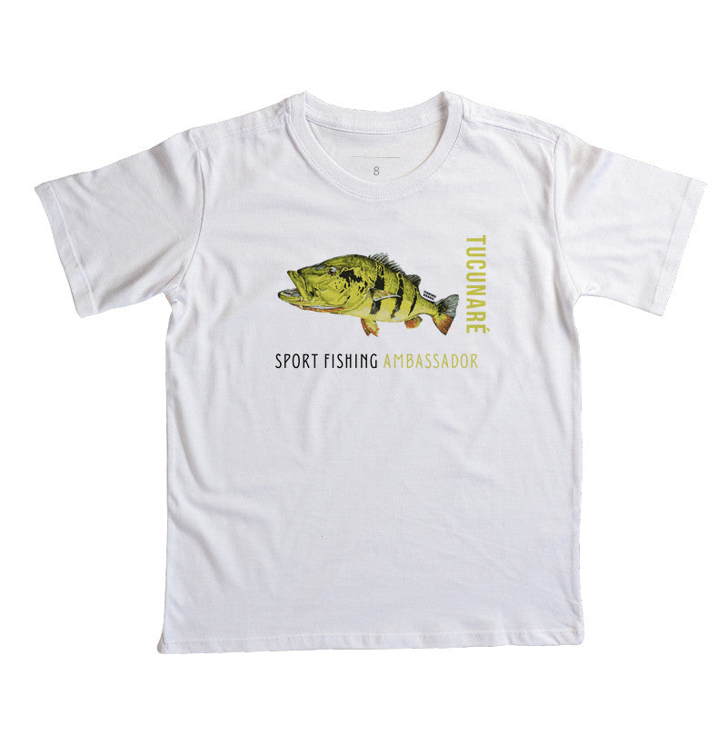 Camiseta Infantil TUCUNARÉ EMBAIXADOR DA PESCA ESPORTIVA
