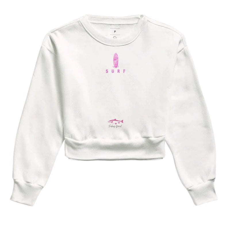 Cropped Moletom SURF PINK