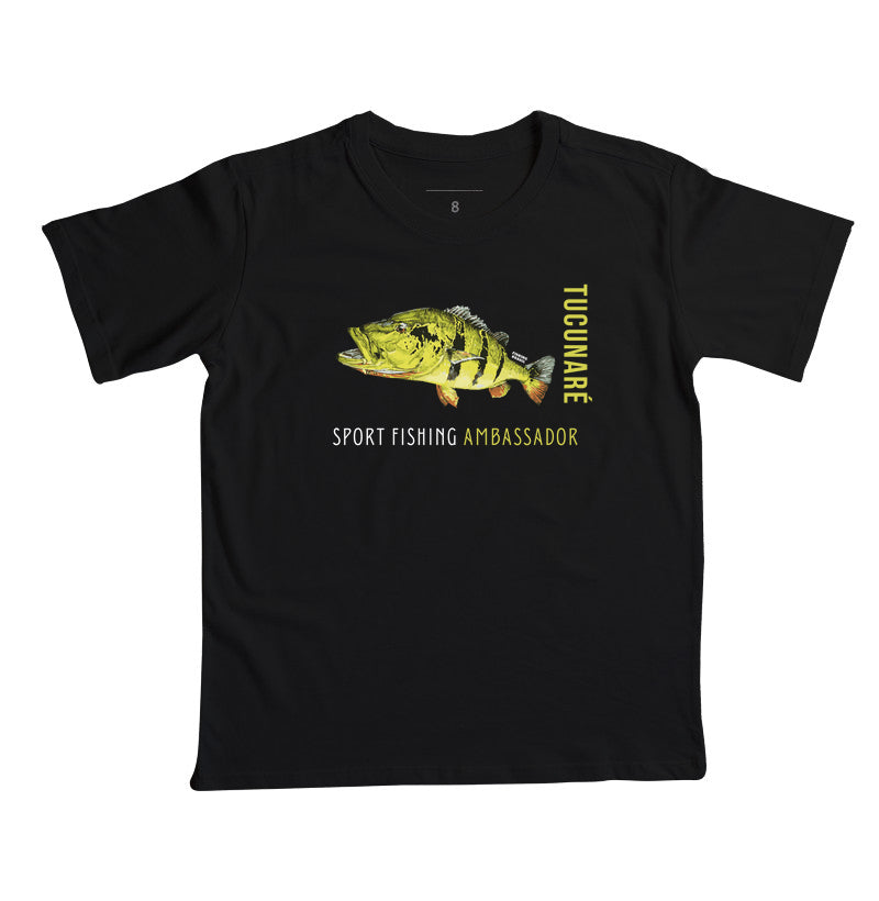 Camiseta Infantil TUCUNARÉ EMBAIXADOR DA PESCA ESPORTIVA
