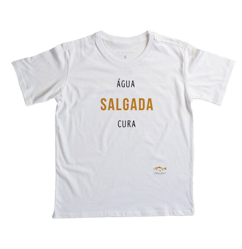 Camiseta Infantil ÁGUA SALGADA CURA