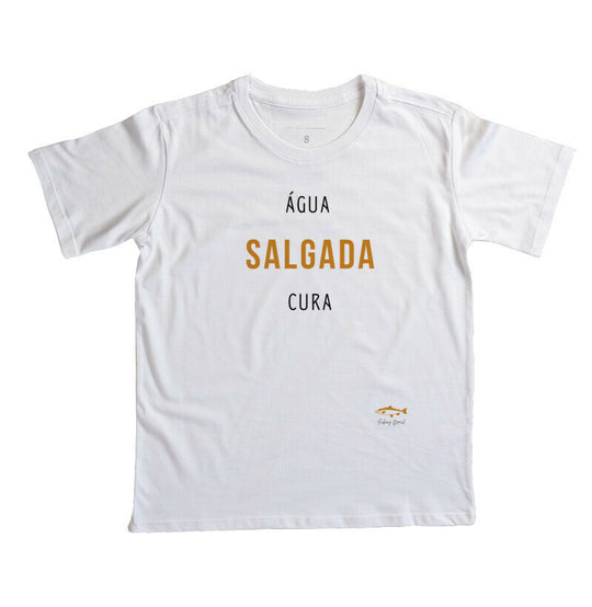Camiseta Infantil ÁGUA SALGADA CURA