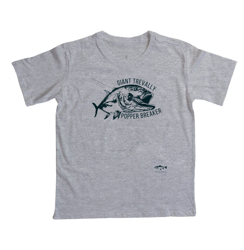 Camiseta Infantil GIANT TREVALLY DESTRUIDOR DE POPPER