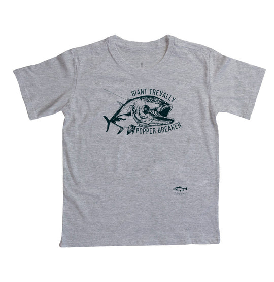 Camiseta Infantil GIANT TREVALLY DESTRUIDOR DE POPPER