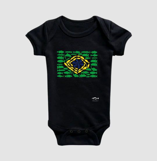 Body infantil PESCA BRASIL