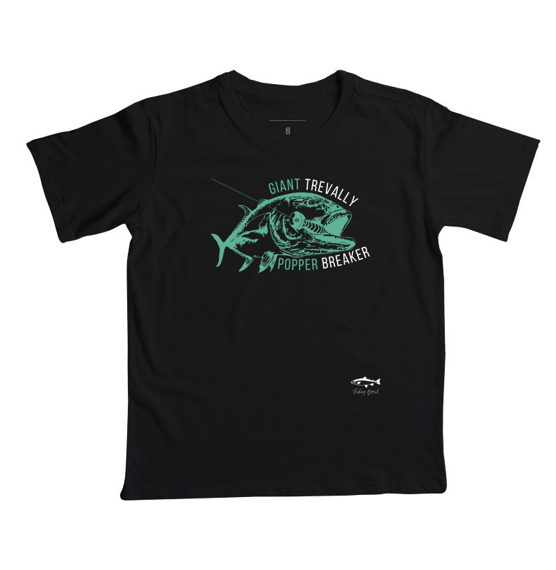 Camiseta Infantil GIANT TREVALLY DESTRUIDOR DE POPPER