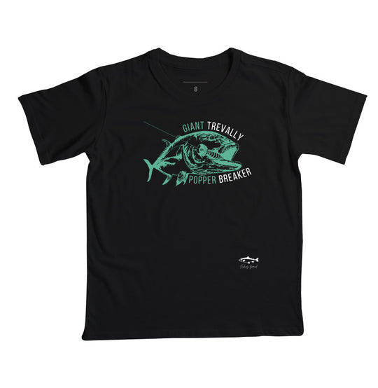 Camiseta Infantil GIANT TREVALLY DESTRUIDOR DE POPPER