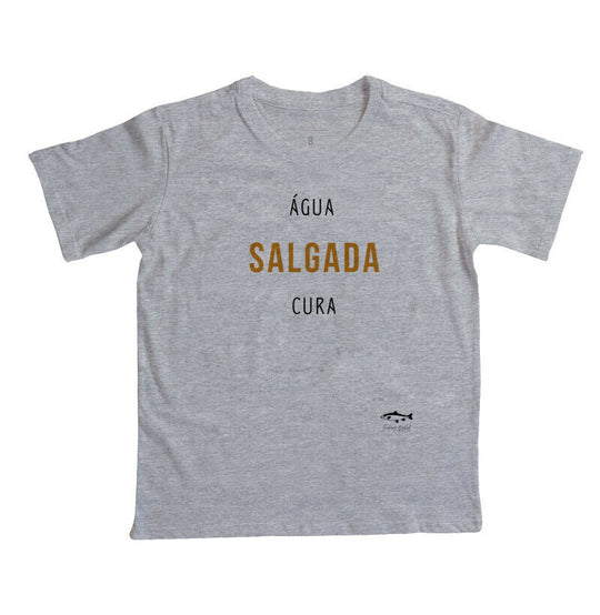 Camiseta Infantil ÁGUA SALGADA CURA
