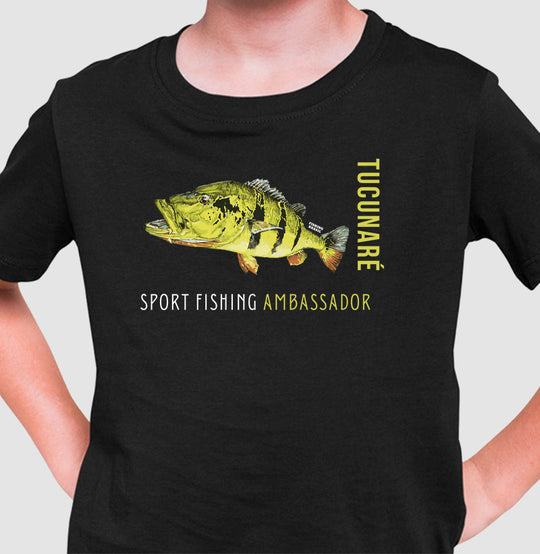 Camiseta Infantil TUCUNARÉ EMBAIXADOR DA PESCA ESPORTIVA