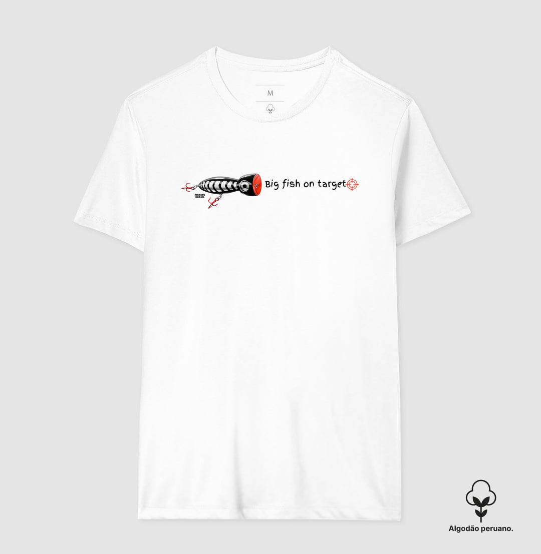 Camiseta Premium PEIXE GRANDE NO ALVO