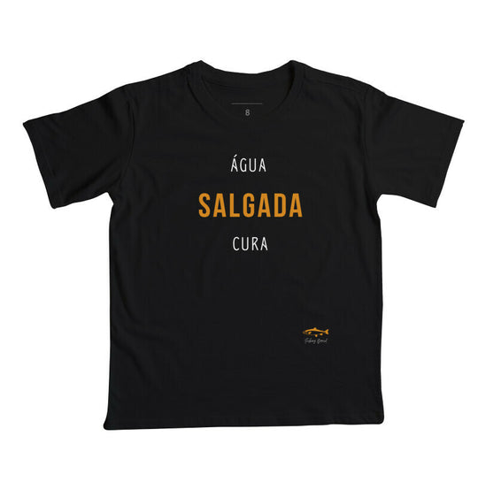 Camiseta Infantil ÁGUA SALGADA CURA