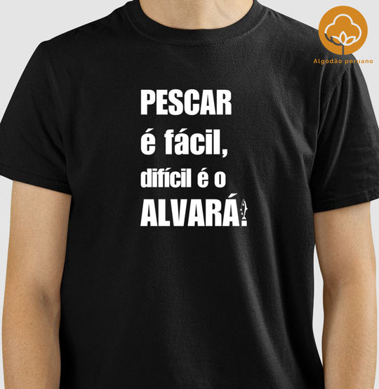 Camiseta Premium PESCAR É FACIL