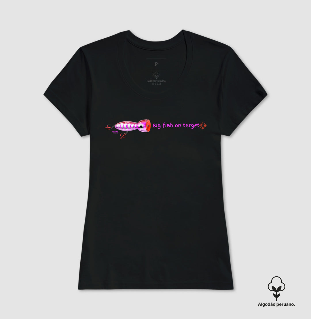 Camiseta Premium PEIXE GRANDE NO ALVO