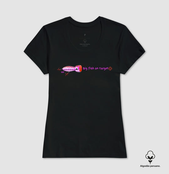 Camiseta Premium PEIXE GRANDE NO ALVO