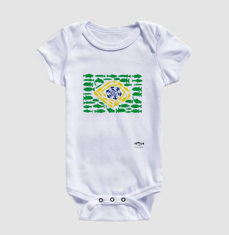 Body infantil PESCA BRASIL