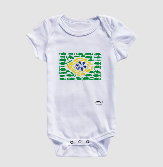Body infantil PESCA BRASIL