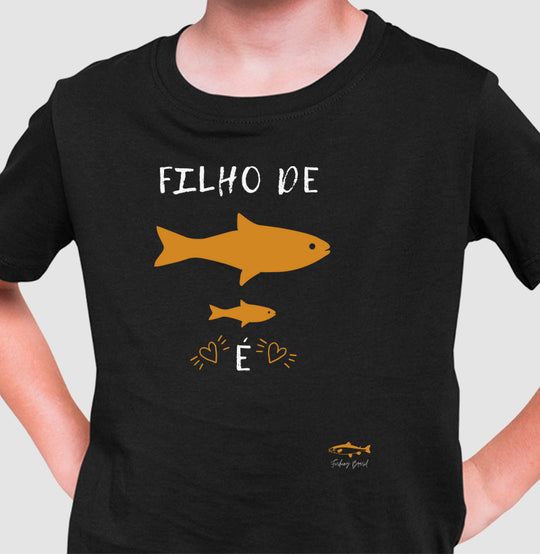 Camiseta Infantil FILHO DE PEIXE PEIXINHO É