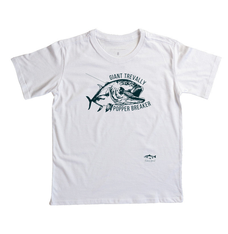 Camiseta Infantil GIANT TREVALLY DESTRUIDOR DE POPPER