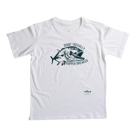 Camiseta Infantil GIANT TREVALLY DESTRUIDOR DE POPPER