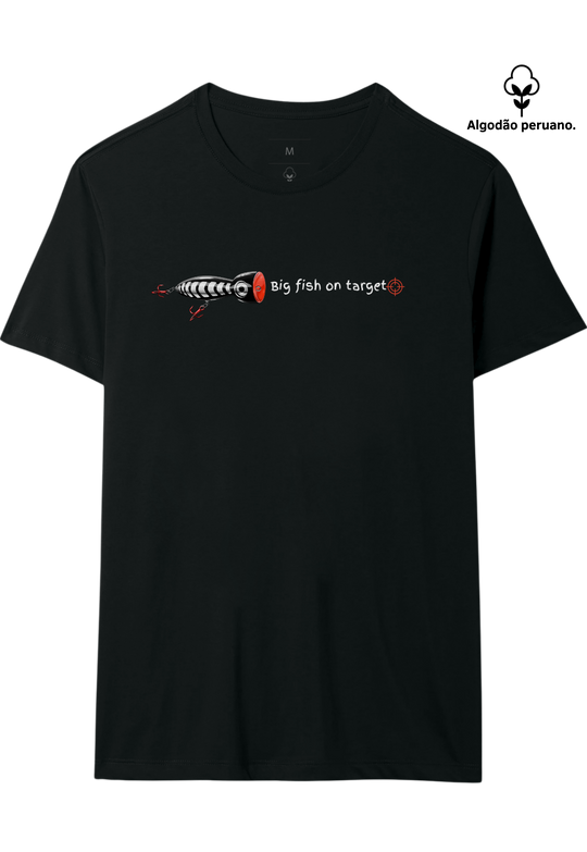 Camiseta Premium PEIXE GRANDE NO ALVO