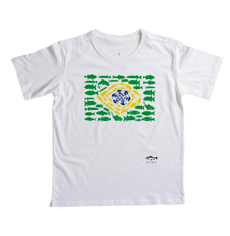 Camiseta Infantil PESCA BRASIL