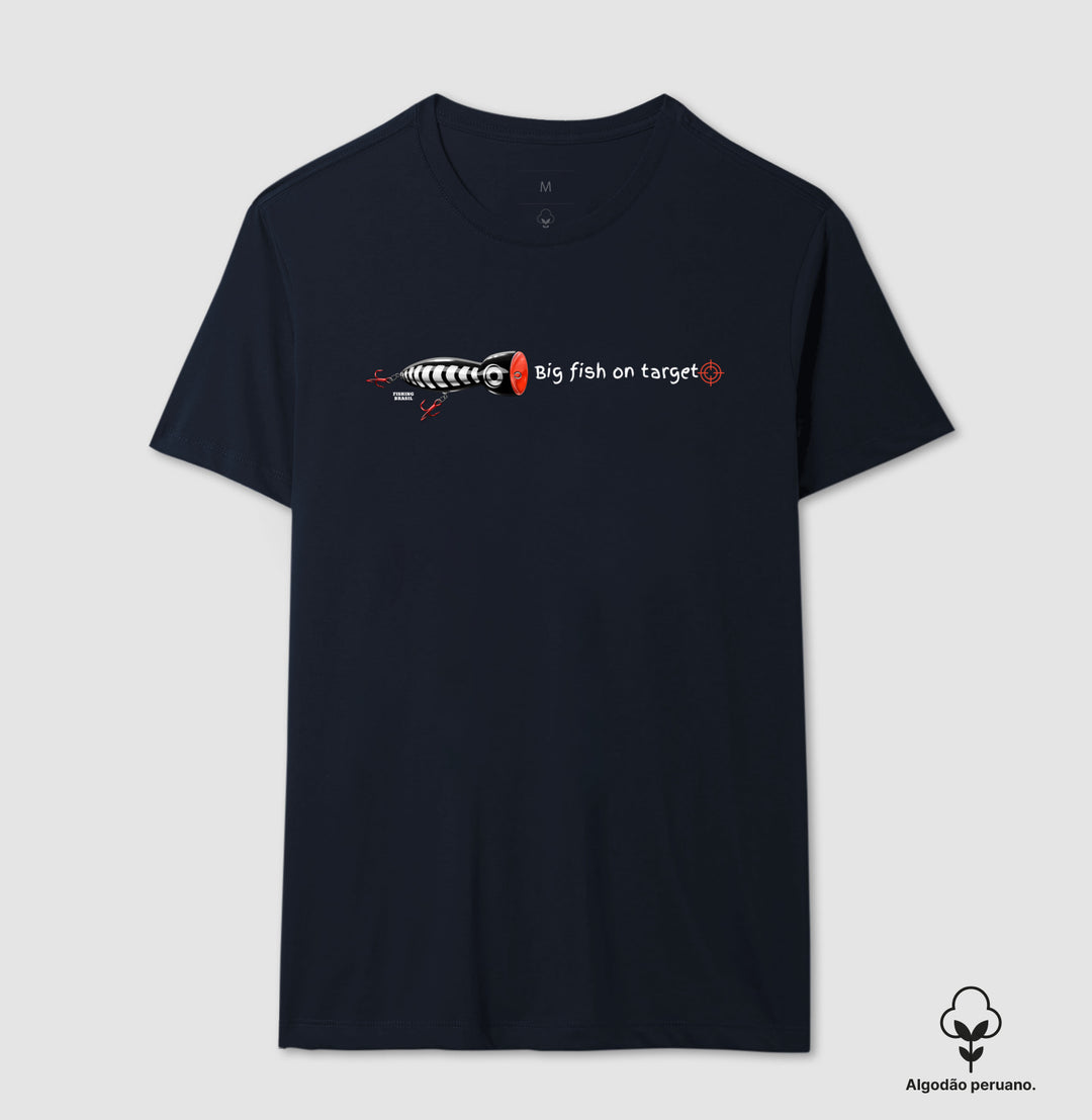 Camiseta Premium PEIXE GRANDE NO ALVO