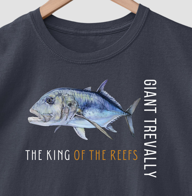 Camiseta GIANT TREVALLY O REI DOS RECIFES
