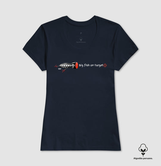 Camiseta Premium PEIXE GRANDE NO ALVO