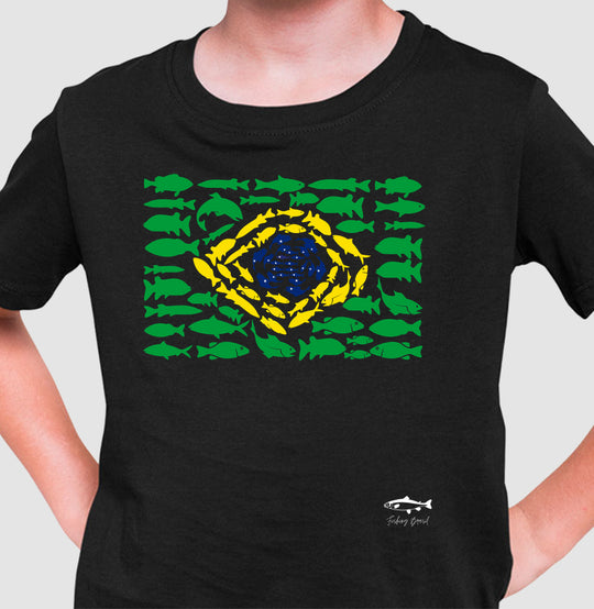 Camiseta Infantil PESCA BRASIL