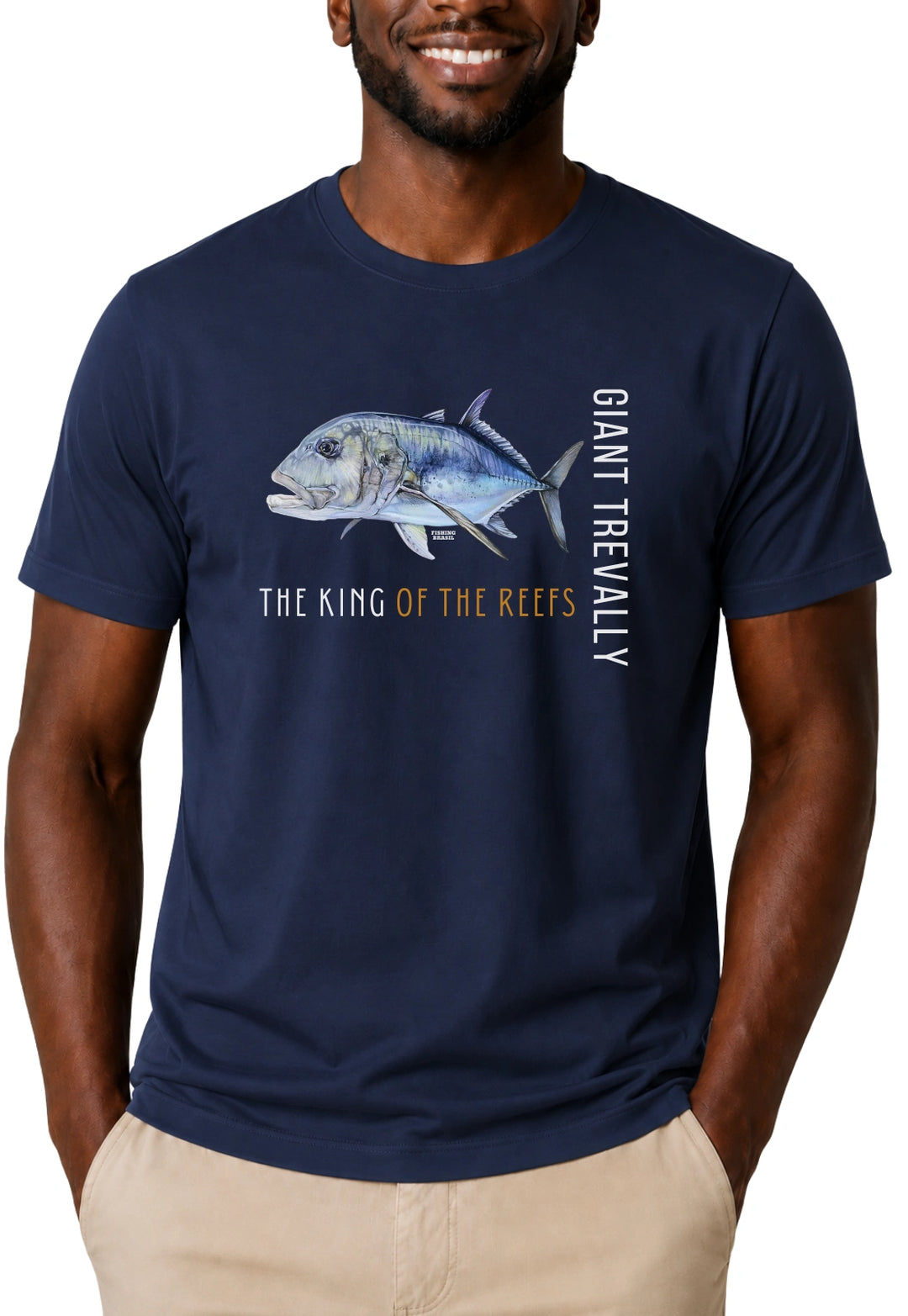 Camiseta GIANT TREVALLY O REI DOS RECIFES