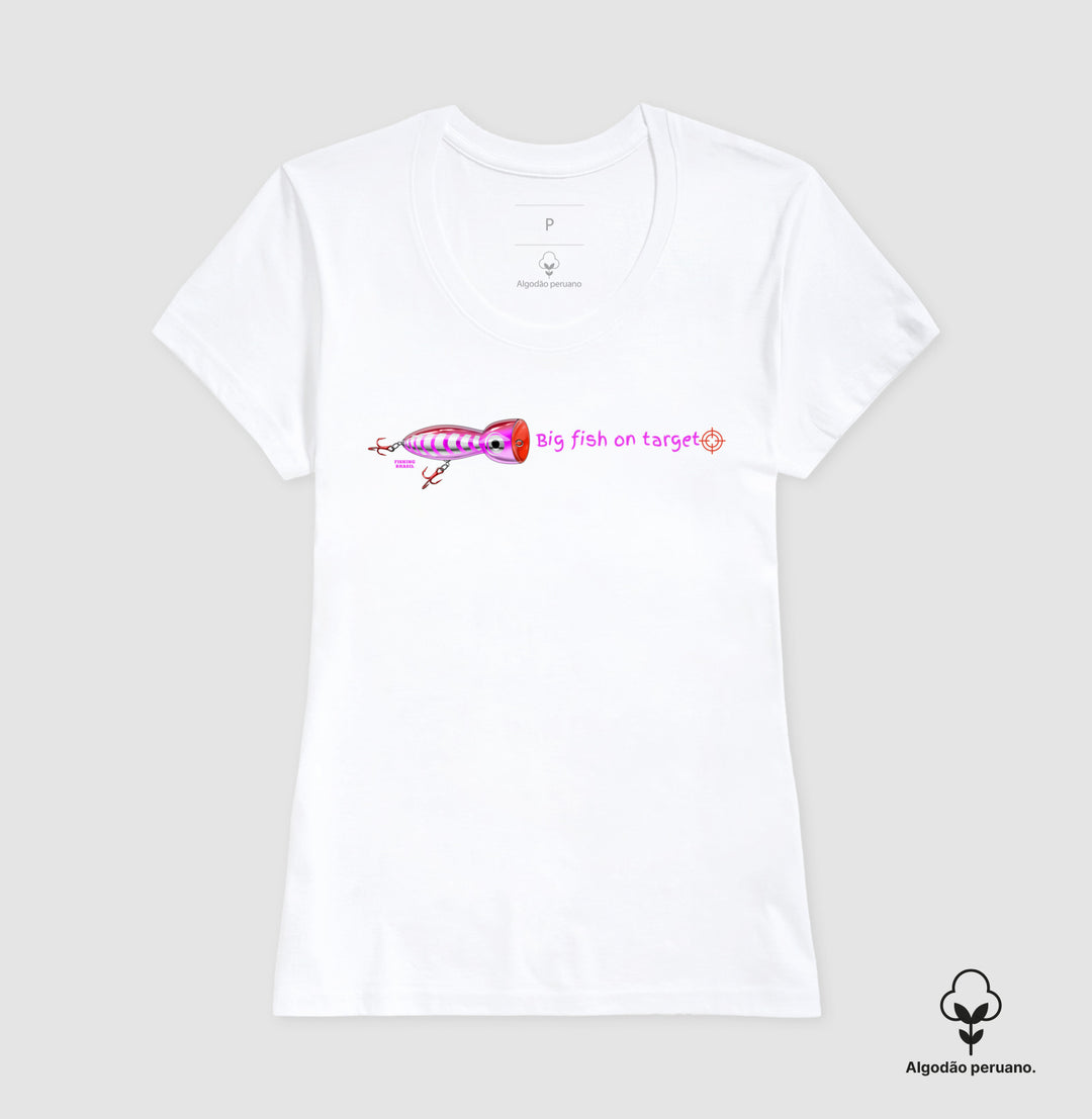 Camiseta Premium PEIXE GRANDE NO ALVO