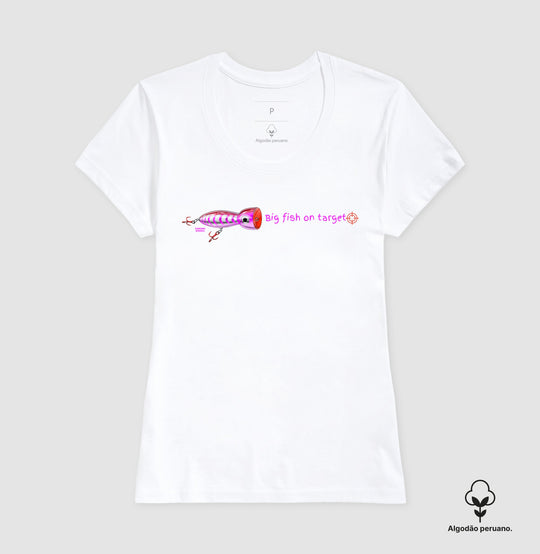 Camiseta Premium PEIXE GRANDE NO ALVO