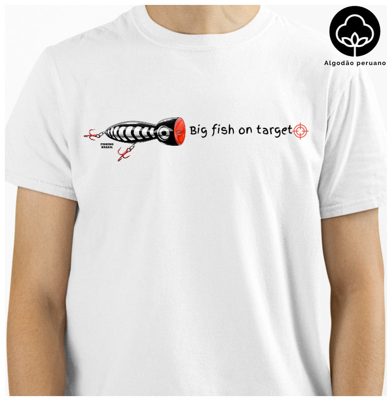 Camiseta Premium PEIXE GRANDE NO ALVO