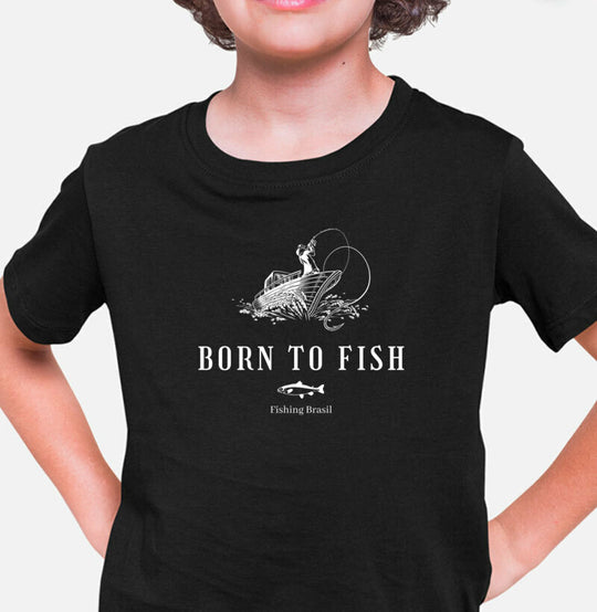 Camiseta Infantil BORN TO FISH